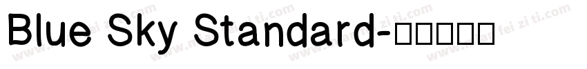 Blue Sky Standard字体转换